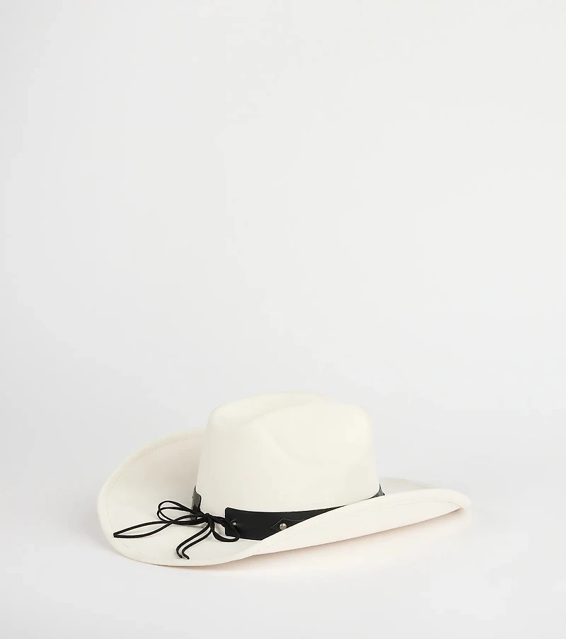 Rodeo Ready Faux Suede Cowboy Hat
