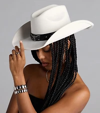 Rodeo Ready Faux Suede Cowboy Hat