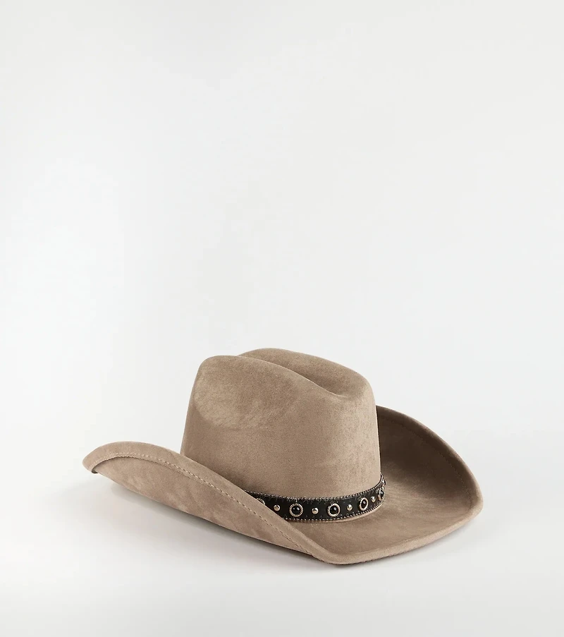 Country Babe Faux Suede Cowboy Hat
