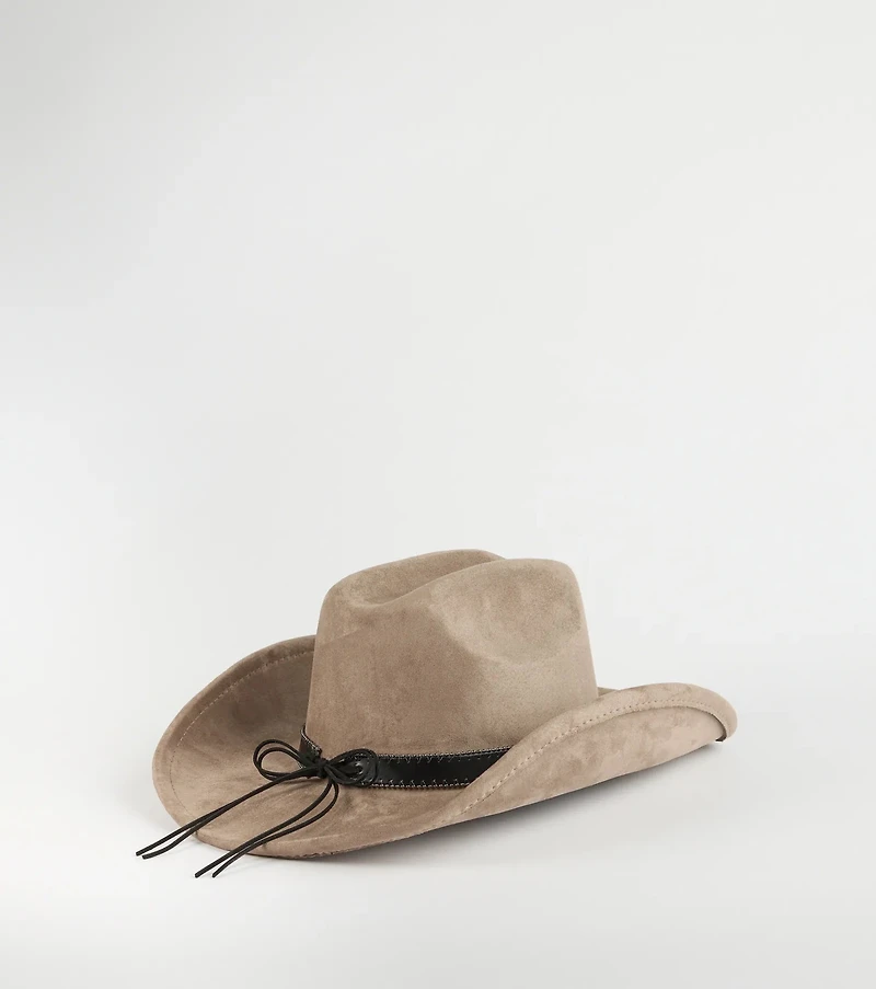 Country Babe Faux Suede Cowboy Hat