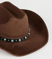 Country Babe Faux Suede Cowboy Hat