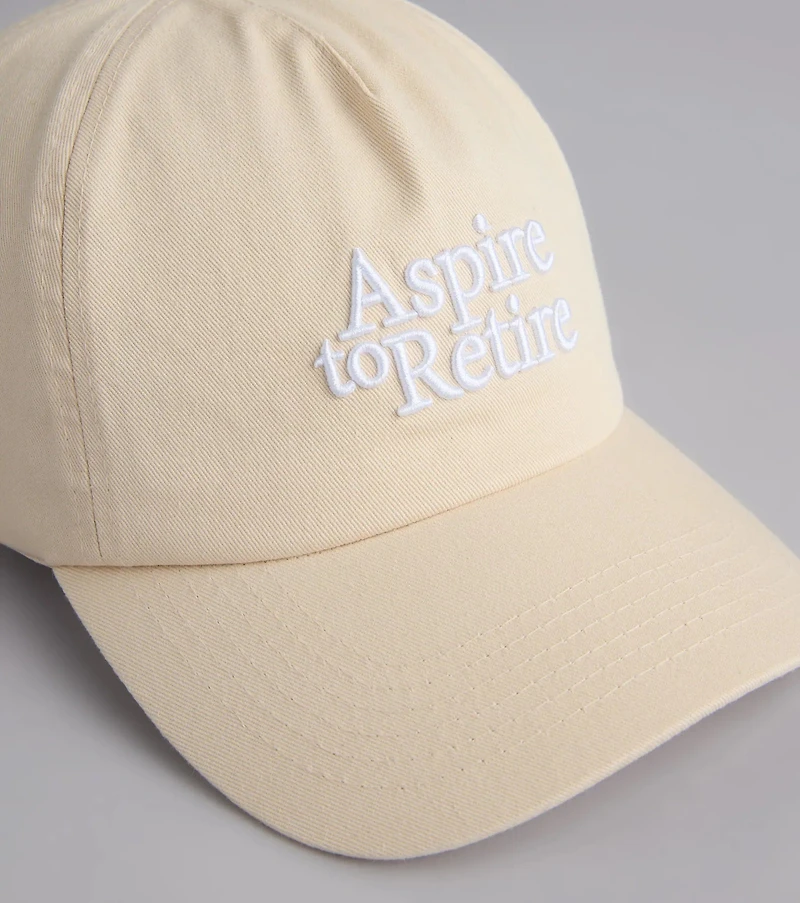 Aspire To Retire Baseball Cap
