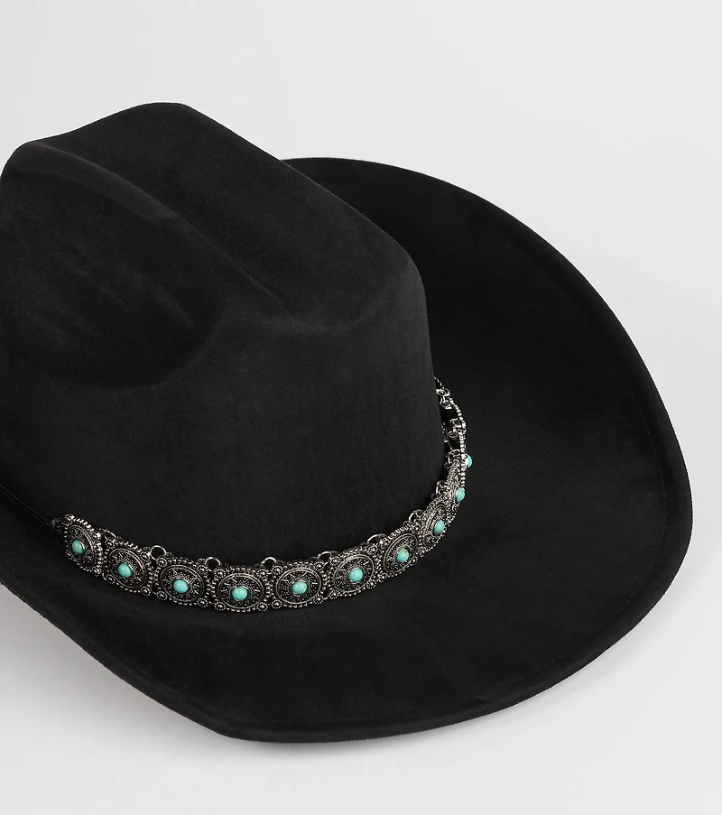 Western Babe Faux Suede Cowboy Hat
