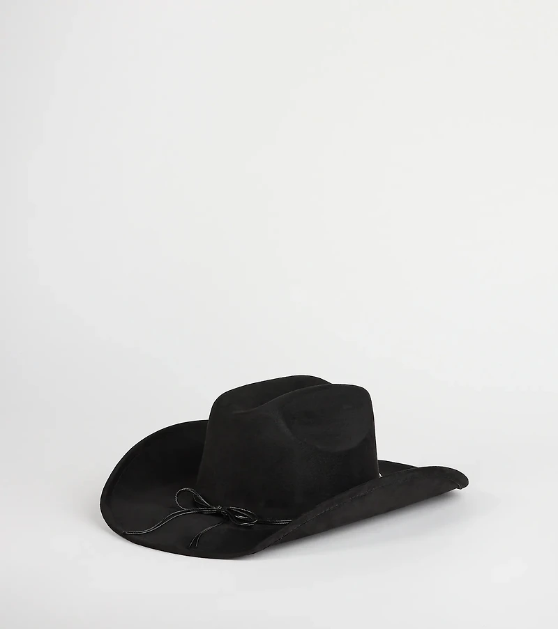 Western Babe Faux Suede Cowboy Hat