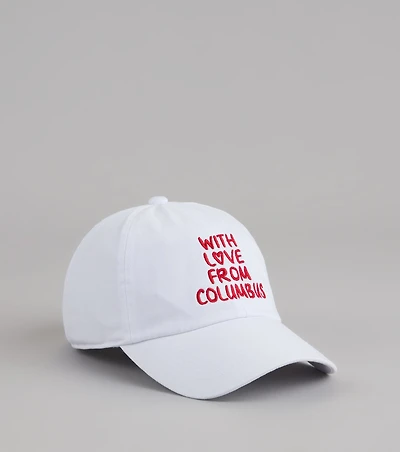 Love Letters And Game Days Columbus Baseball Cap