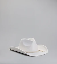 Wild West Braid Faux Suede Cowboy Hat