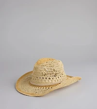 Beachy Babe Straw Cowboy Hat