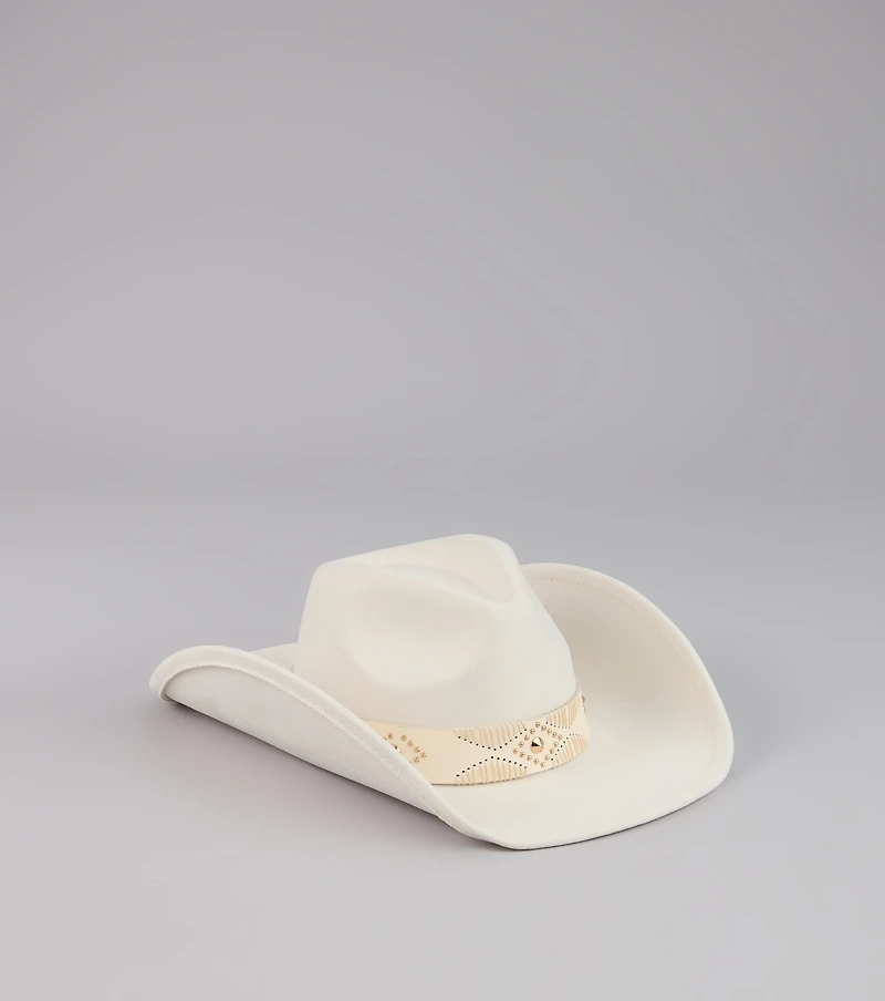 Western Adventure Faux Suede Cowboy Hat
