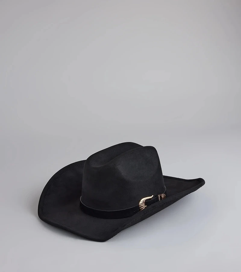 True Cutie Buckle Trim Cowboy Hat