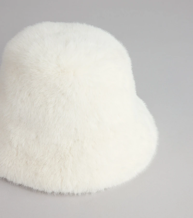 Cool Girl Cozy Faux Fur Bucket Hat