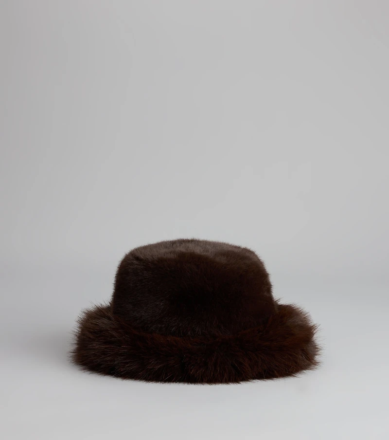 Winter Crush Faux Fur Bucket Hat