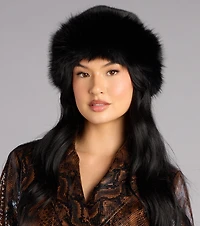 Cozy Glam Faux Fur Round Bucket Hat