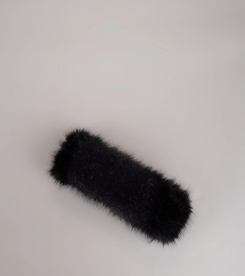 Snow Kissed Faux Fur Headband Wrap