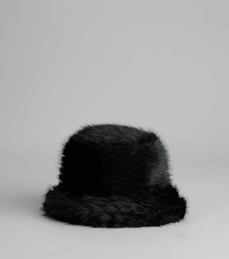 Cold Girl Classic Faux Fur Bucket Hat