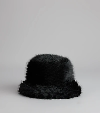 Cold Girl Classic Faux Fur Bucket Hat