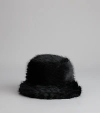 Cold Girl Classic Faux Fur Bucket Hat