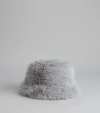 Fuzzy Feelings Faux Fur Bucket Hat