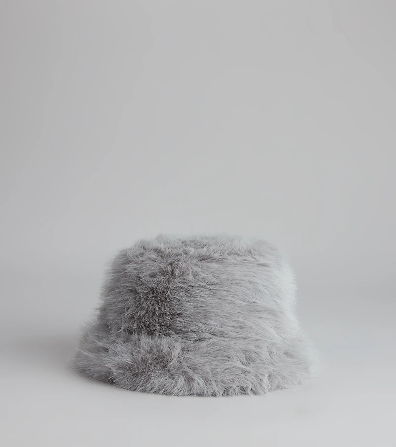 Fuzzy Feelings Faux Fur Bucket Hat