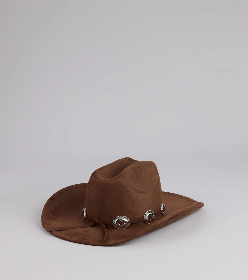 Trailblazer Faux Suede Cowboy Hat
