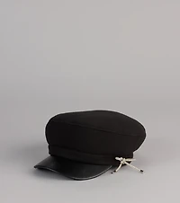 Glam The City Rhinestone Bow Cabbie Hat