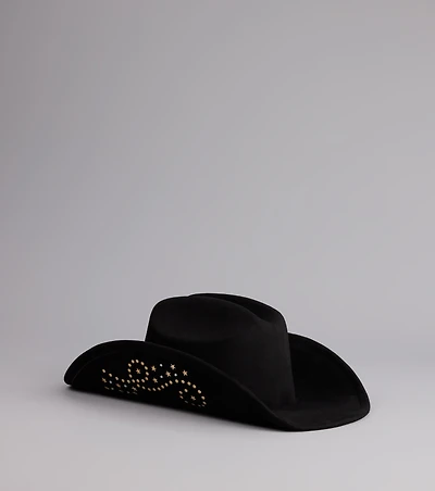 Starry Nights Suede Cowboy Hat