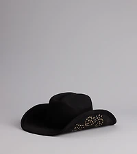 Starry Nights Suede Cowboy Hat