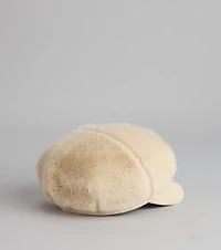 Cozy On Repeat Faux Fur Suede Cabby Hat