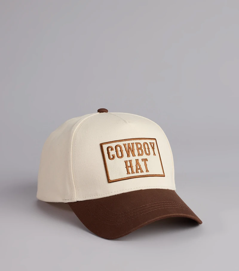 Cowboy Hat Two-Tone Baseball Cap