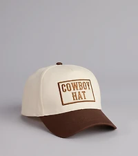 Cowboy Hat Two-Tone Baseball Cap