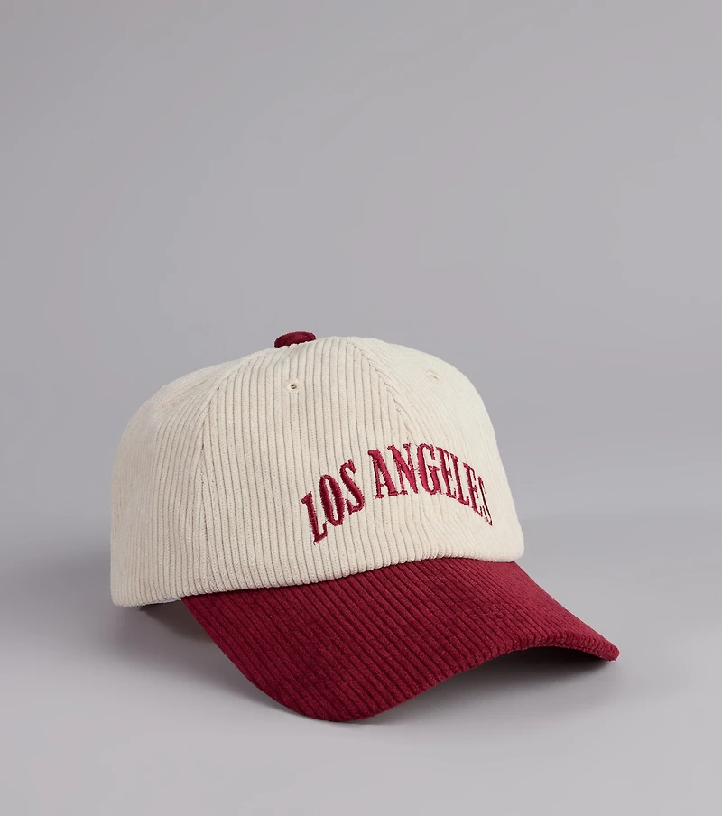 LA Vibes Corduroy Baseball Cap