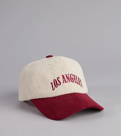 LA Vibes Corduroy Baseball Cap