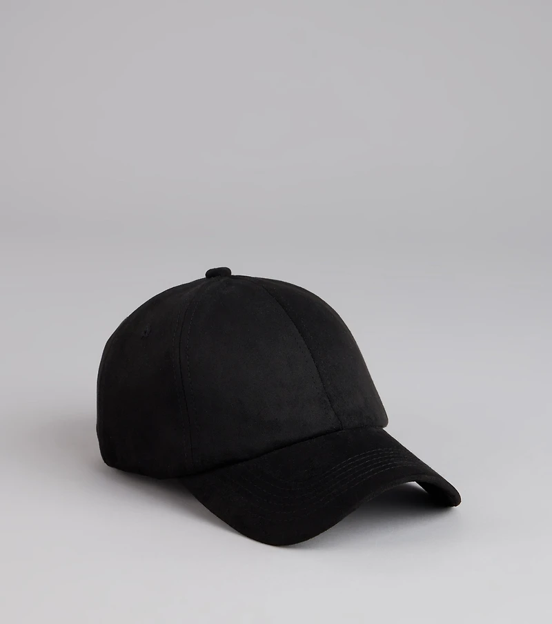 Everyday Mood Faux Suede Baseball Cap
