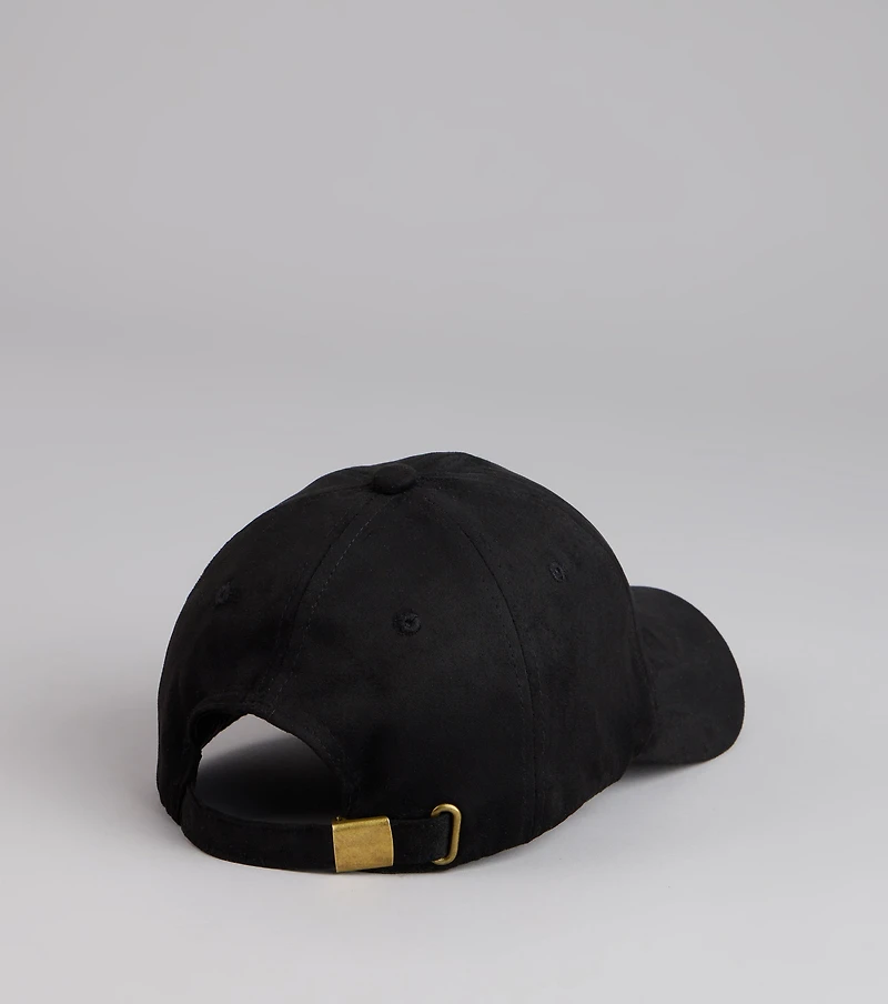 Everyday Mood Faux Suede Baseball Cap