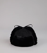 Kangol Faux Fur Trim Trapper Hat