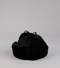 Kangol Faux Fur Trim Trapper Hat