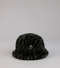 Kangol Zebra Print Faux Fur Bucket Hat