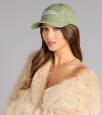 Sorry I’m Late Matcha Baseball Cap
