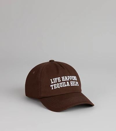 Tequila Therapy Embroidered Baseball Cap