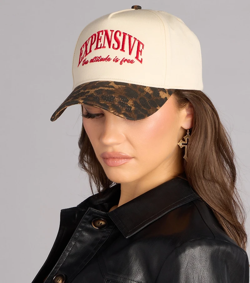 Expensive Attitude Leopard Baseball Cap