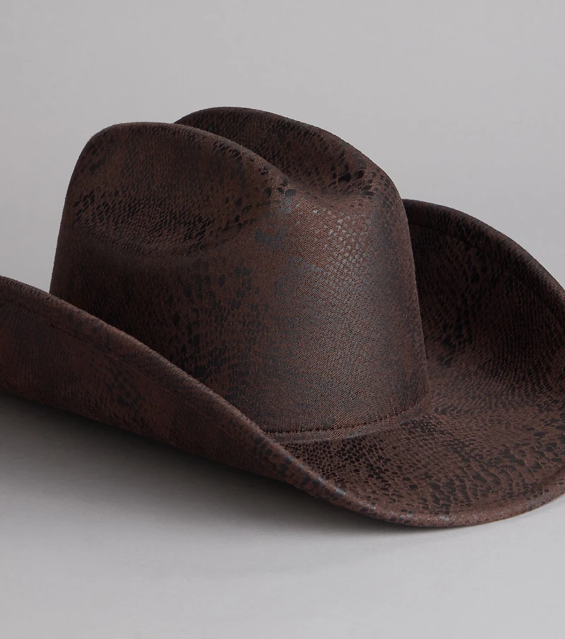 Wild West Mood Snake Cowboy Hat