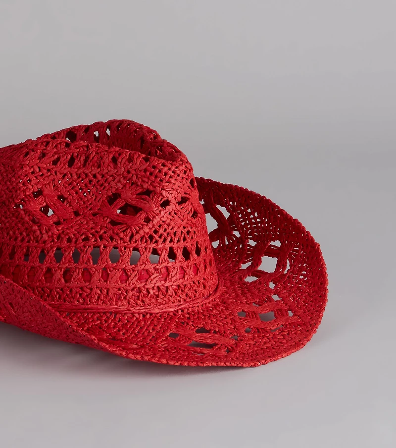 Rodeo Ready Straw Cowboy Hat