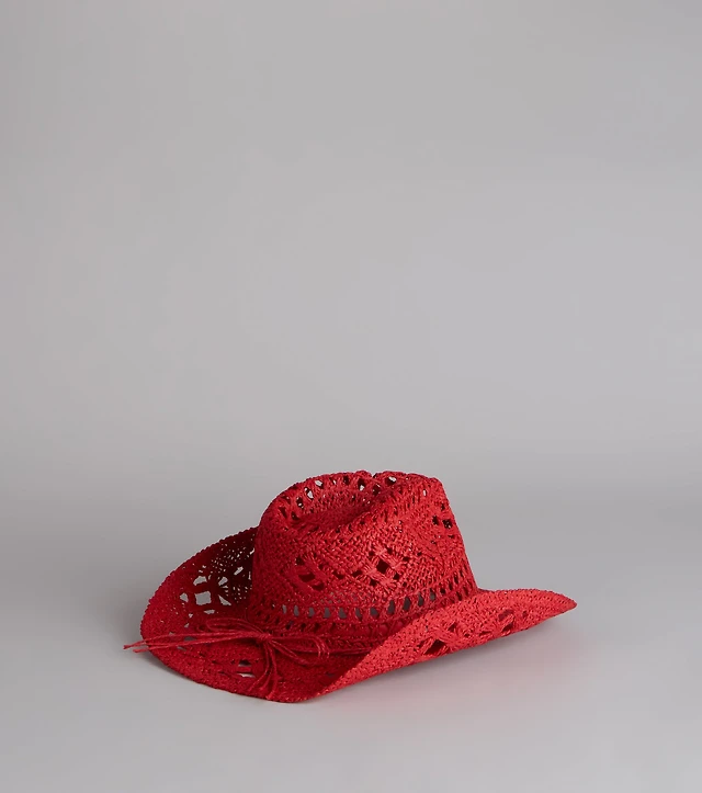 Rodeo Ready Straw Cowboy Hat