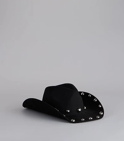 Outlaw Flare Studded Cowboy Hat