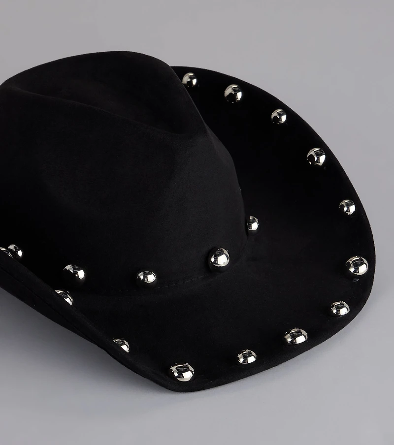 Outlaw Flare Studded Cowboy Hat