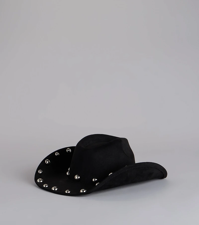 Outlaw Flare Studded Cowboy Hat