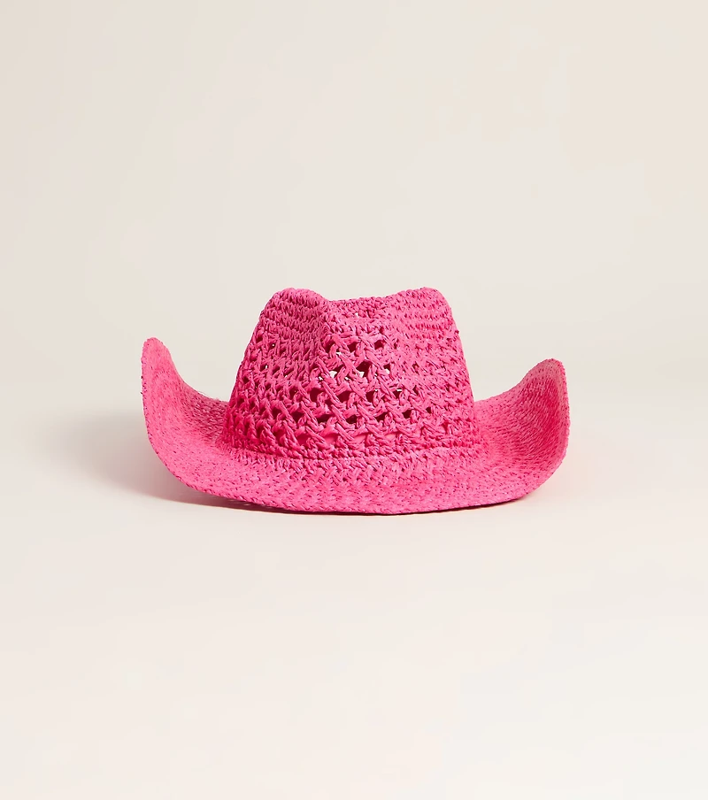 Weekend Vibes Straw Cowboy Hat