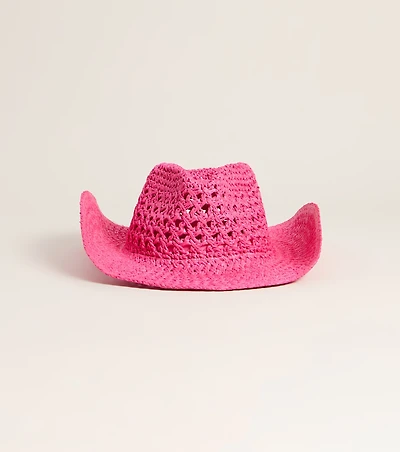 Weekend Vibes Straw Cowboy Hat