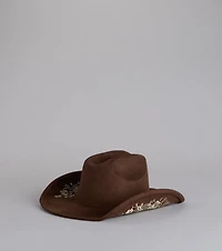 Wildflower Dreams Embroidered Cowboy Hat
