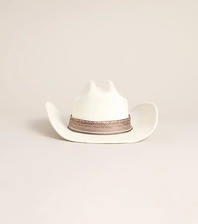 Western Kisses Scarf Trim Cowboy Hat