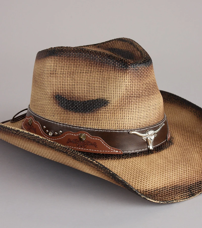 Dust Trail Longhorn Cowboy Hat